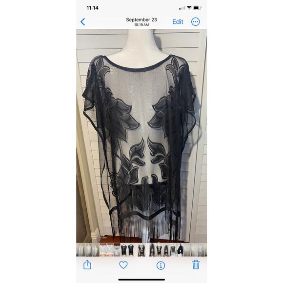 Cruise Club Sheer Coverup NWT - Picture 3 of 10
